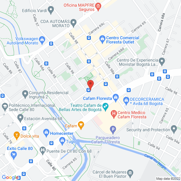 Map of Tecnoflow S.A.S