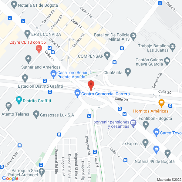 Map of Tecnoil E.U.