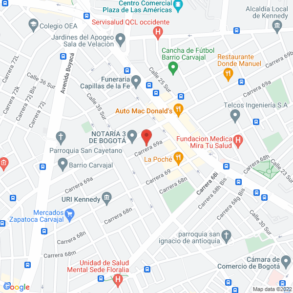 Map of Tecnología Subterránea