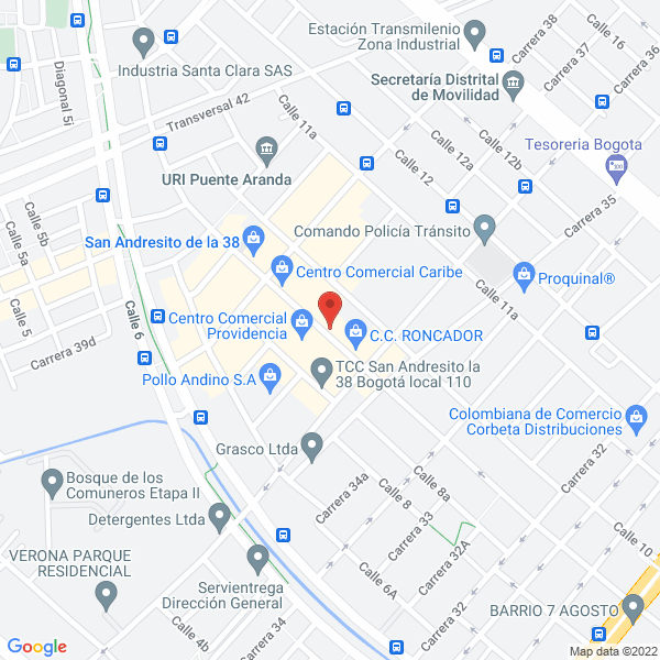 Map of Transportes Especiales Del Otún Ltda