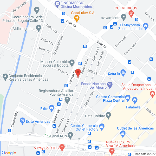 Map of Transcarga La Serrania Ltda