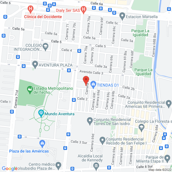 Map of Transcoltur S.A.S.