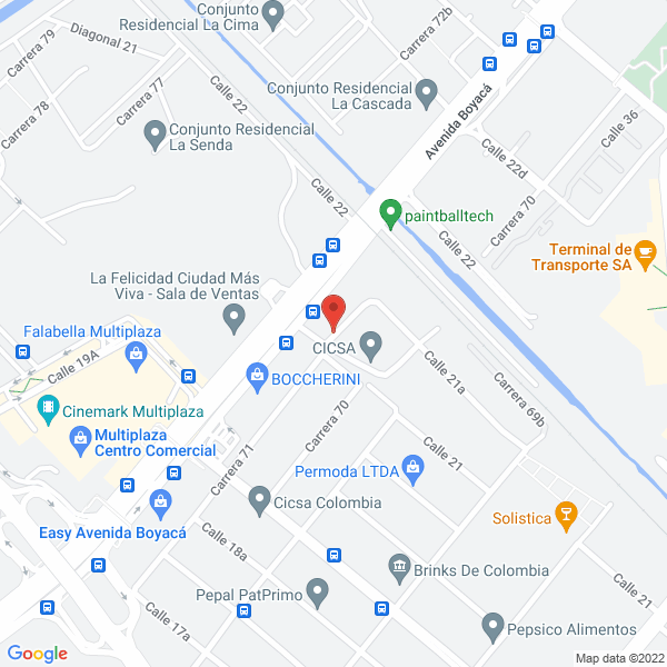 Map of Transportes Y Servicios Transer S.A.