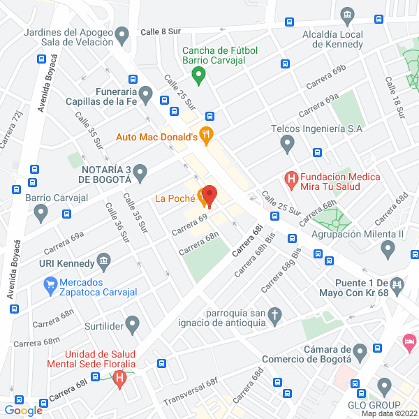 Map of Transportadora Humar Ltda.