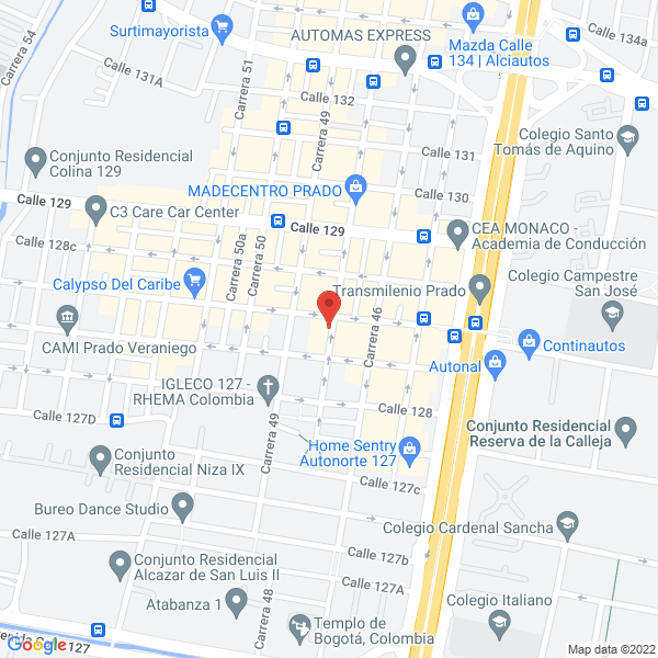 Map of Transportadora Moving Pack