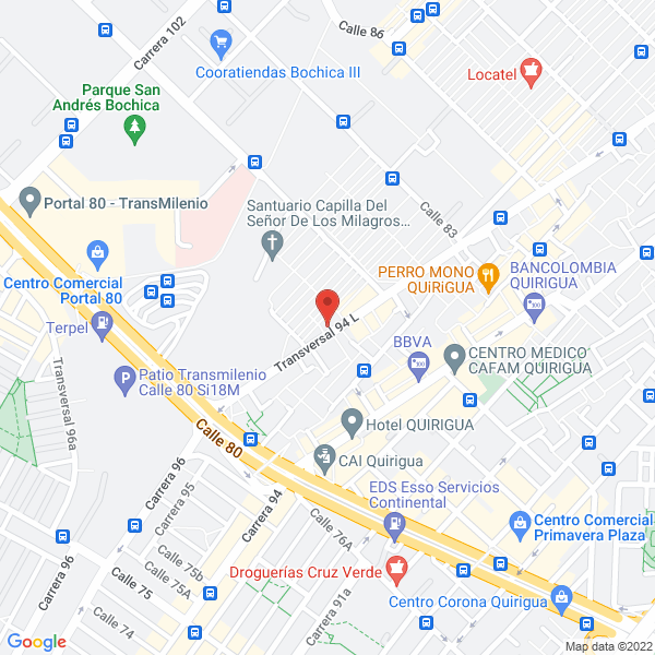 Map of Transporte Alimentador De Occidente S.A.