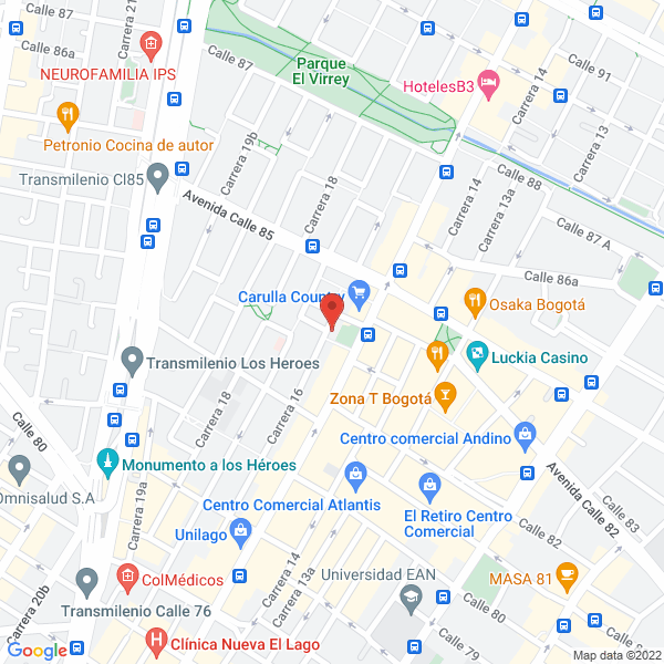 Map of Consultorio Dr Juan Fernando Tejada