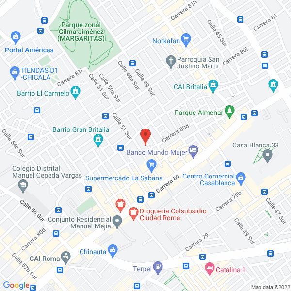 Map of Tejidos Damir Ltda.
