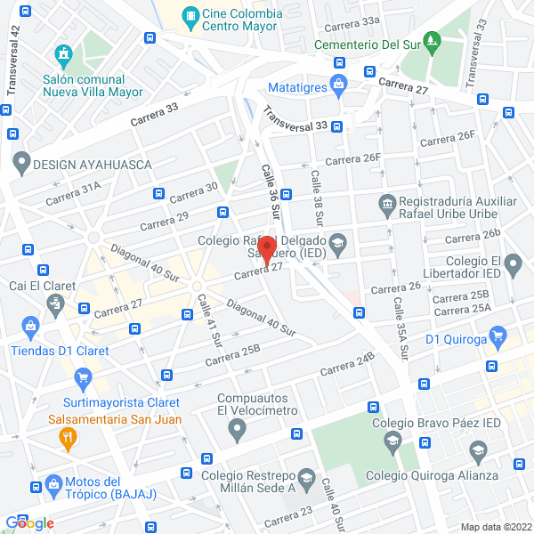 Map of Tiendas Baxter Ltda.