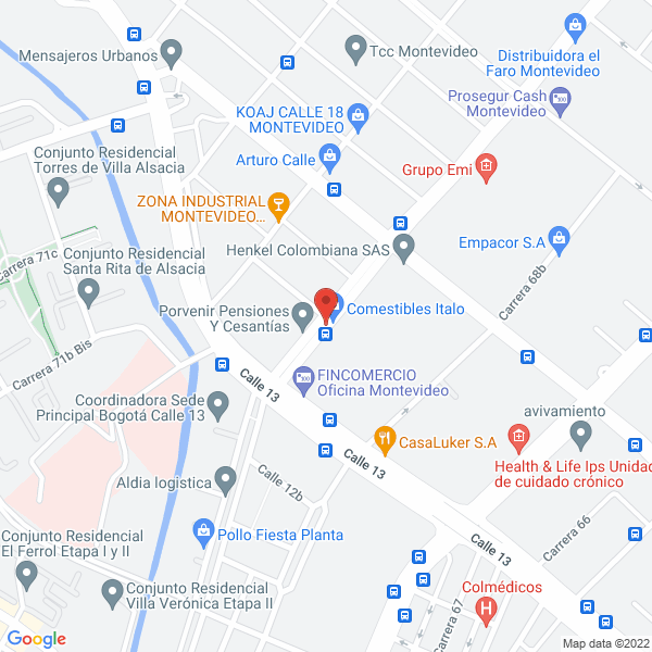 Map of Servicios Temporales Ubicando S.A.S.