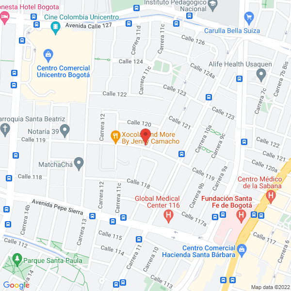 Map of Umaña Calderón Beatriz