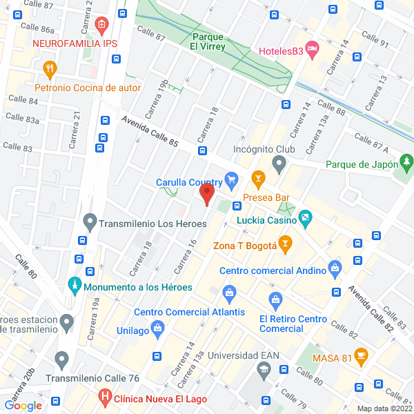 Map of Vallejo García Antonio