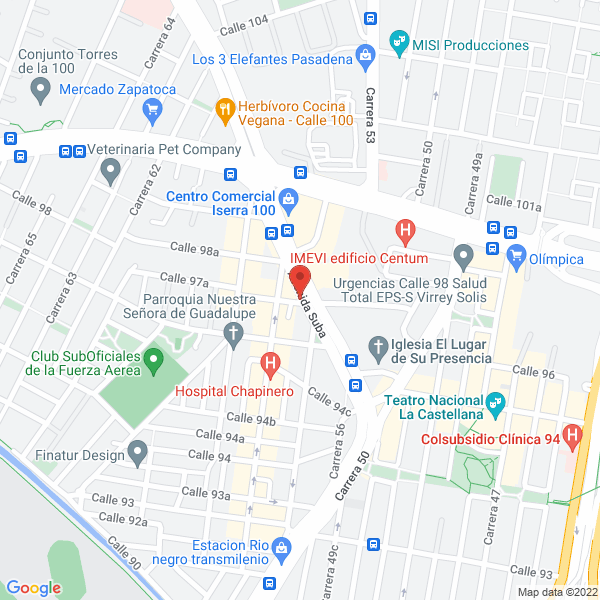 Map of Vega Impresores