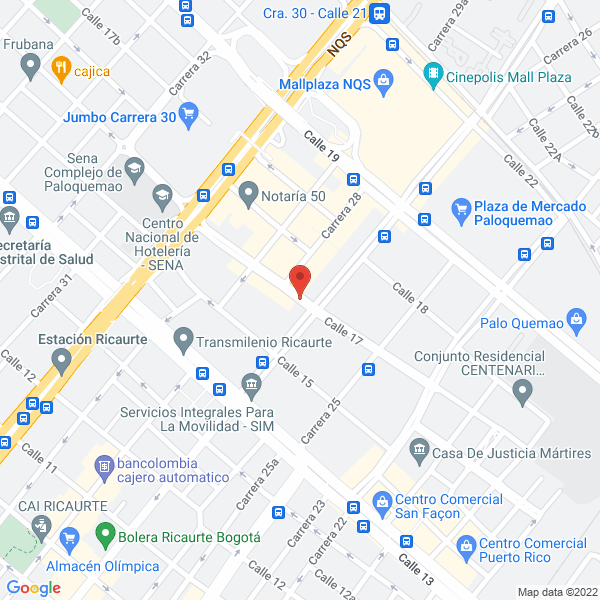 Map of Velandia Rodríguez Ltda.