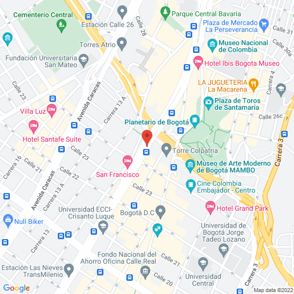Map of Velásquez Sánchez Pedro J.