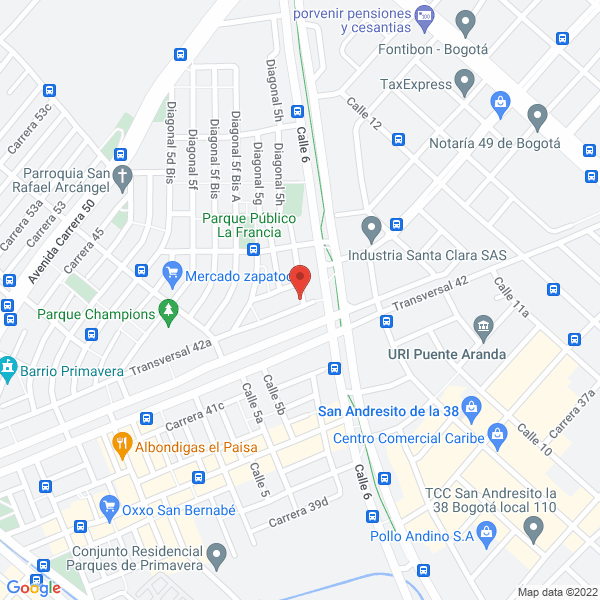 Map of Turbo Tecnology S.A.S.