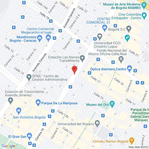 Map of Union Aduanera Interacional Ltda