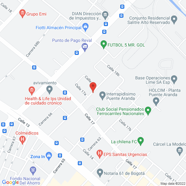 Map of Universal De Carga S.A. Unicarga