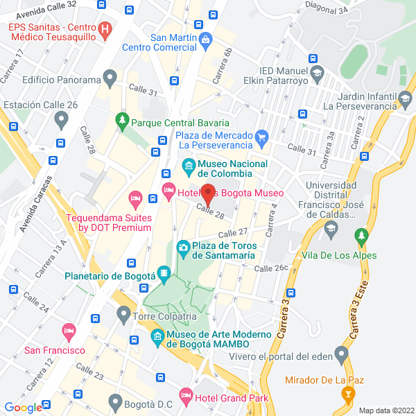 Map of Universidad Colegio Mayor De Cundinamarca