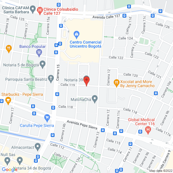 Map of Vital Center Cosmetic Y Plastic Sgery Ltda.