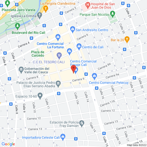 Map of Variedades Y Fantasías El 19