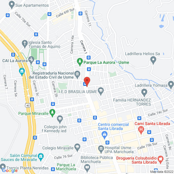 Map of Centro De Enseñanza Automovilistica Tropicana S.A.S.