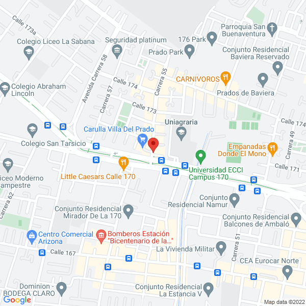 Map of Restaurante Villa Gourmet 170