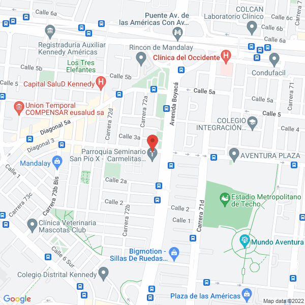 Map of Xpacio Publicitario Ltda.