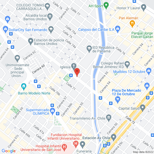 Map of Zur Inversiones & Cía. S. En C.