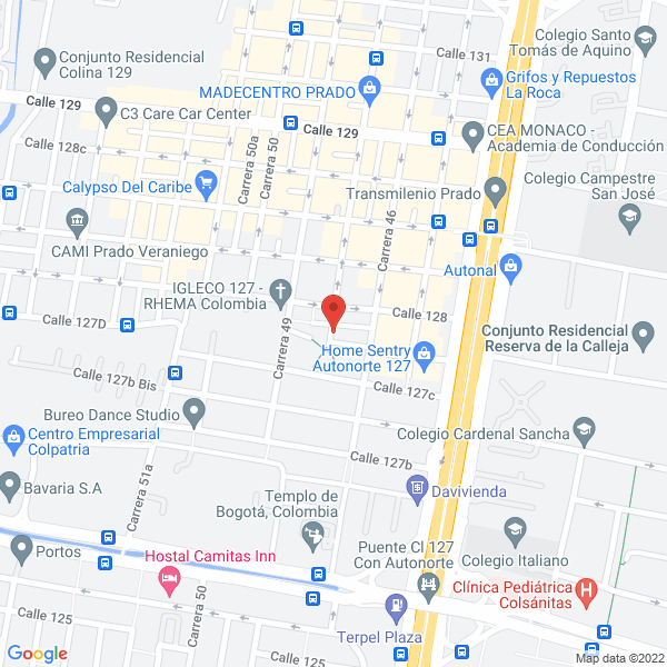 Map of General Motors - Colmotores S.A.