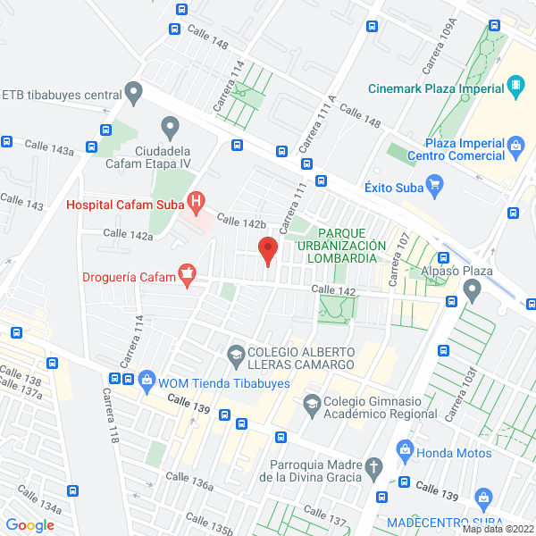 Map of Construcciones José Ricardo Forero S.A.S.
