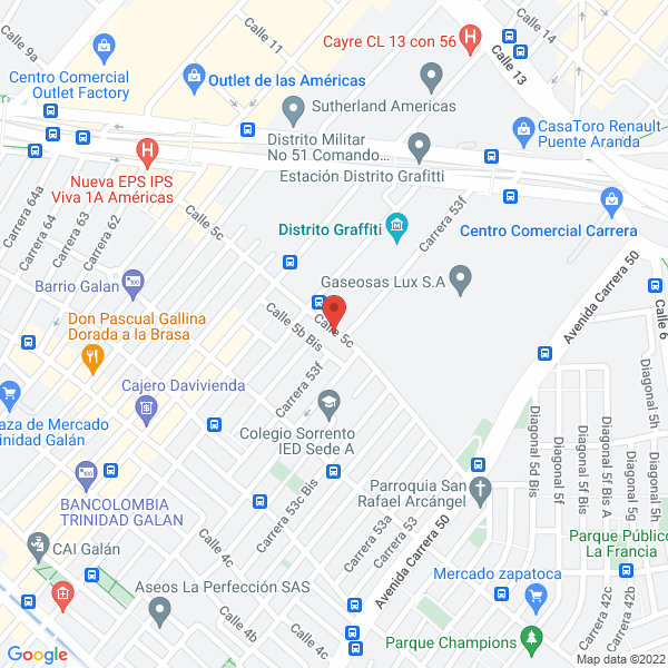 Map of Cootraergón Ltda.