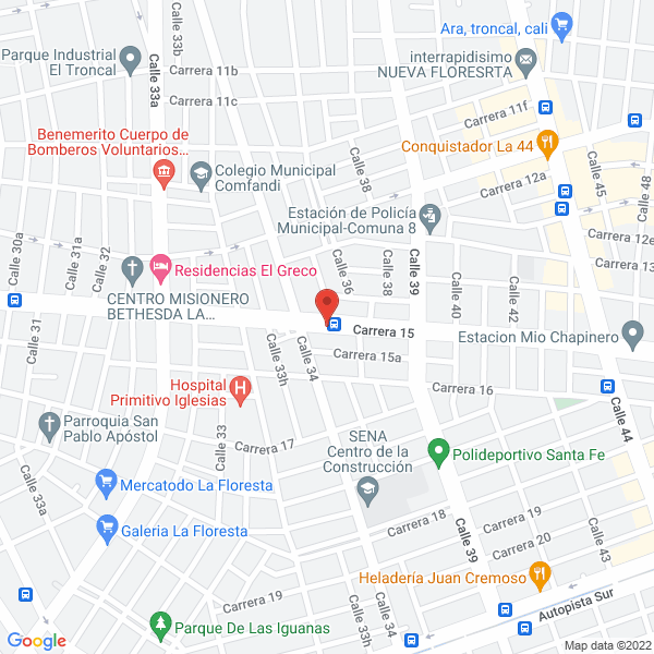 Map of Coovolquetas Del Valle Ltda.