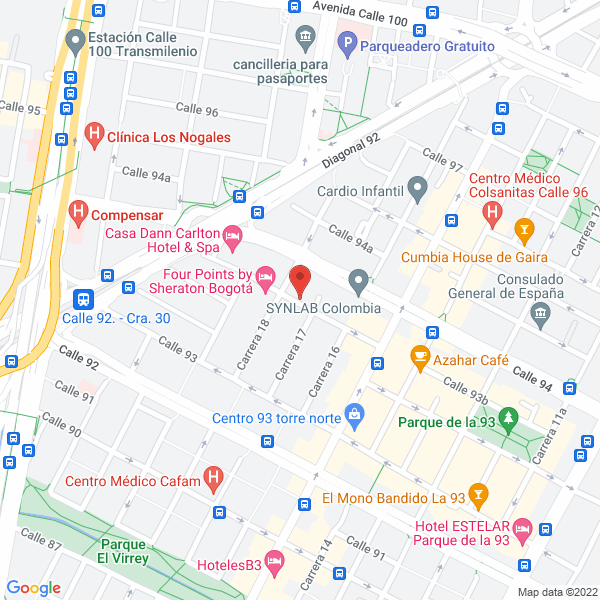 Map of Commercial Operations Company S.A.