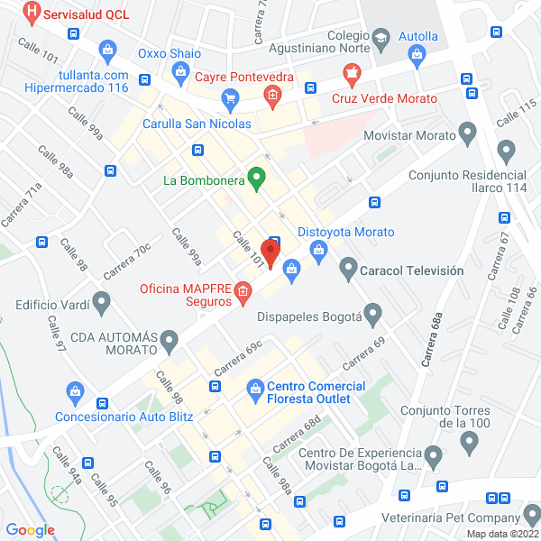 Map of Corporación Metrología Y Calidad Ltda.