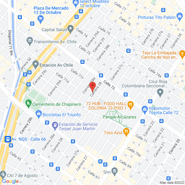 Map of Crc Comunicaciones S.A.S.