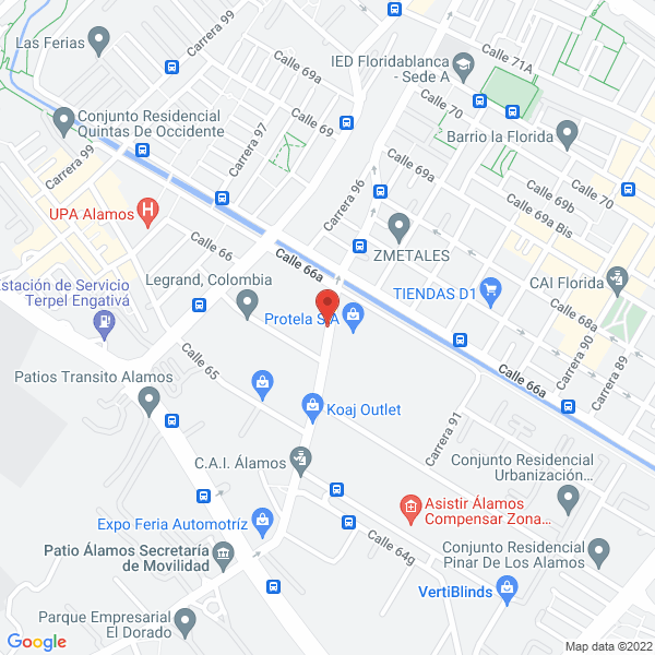 Map of Incineradores Proindul