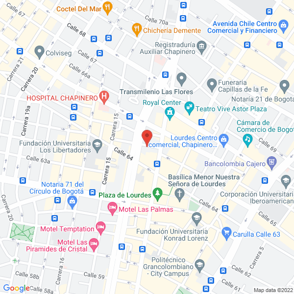 Map of Cristalería De Occidente Ltda