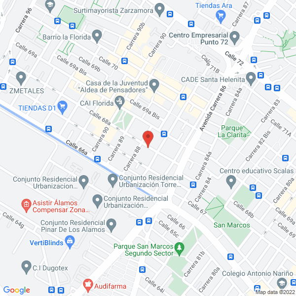 Map of Eurocentro Ltda.