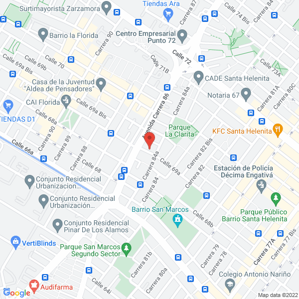 Map of Grupo Santolina S.A.S.
