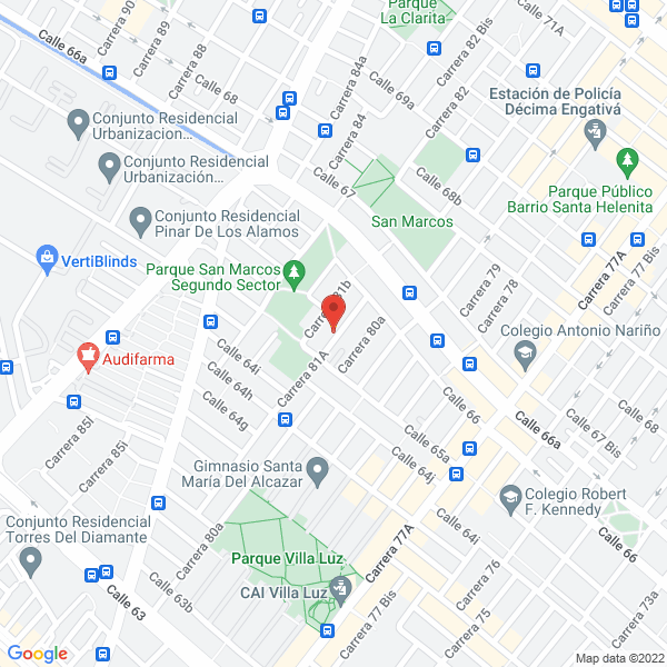 Map of Comercial Orbitex S.A.S.