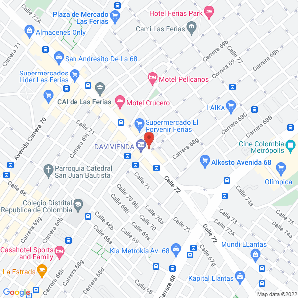 Map of Serviferias Ltda.