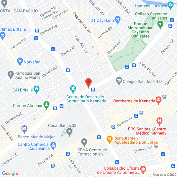 Map of Frutícola Comercial Panamericana S.A. Ema Frutcom
