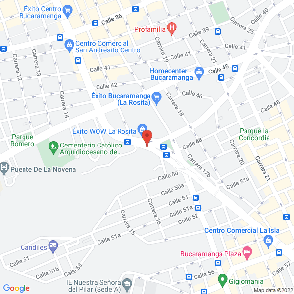 Map of Centro Comercial Sanandresito La Rosita