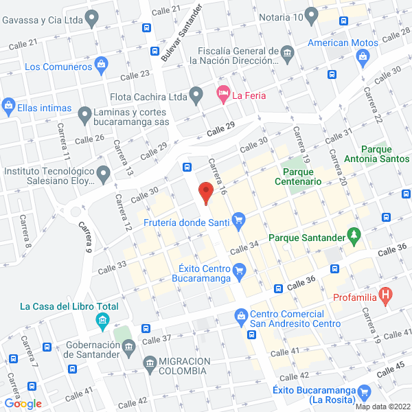 Map of Bolsos Milady