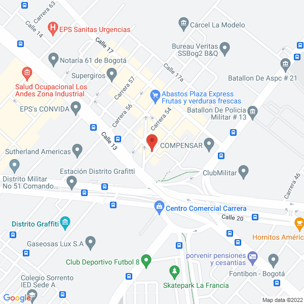 Map of Distribuidores Unidos Ltda.