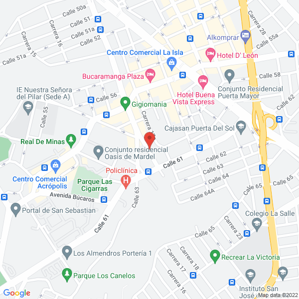 Map of Centro De Acondicionamiento Futbol Base S.A.S.