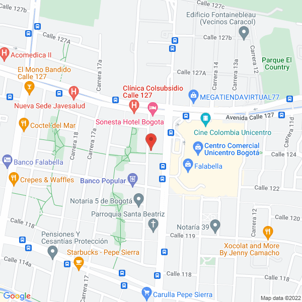 Map of Hotel Santa Bárbara Boutique