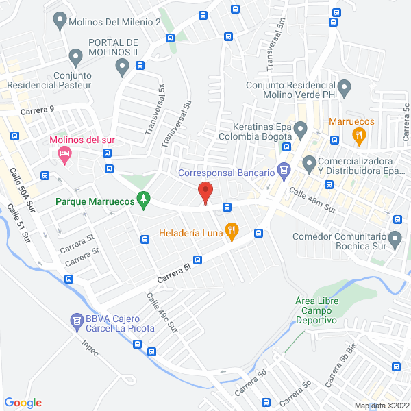 Map of Industria Nacional De Anclajes Y Racores E U
