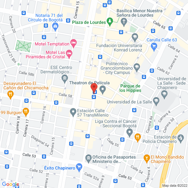 Map of Pechugones Chapinero